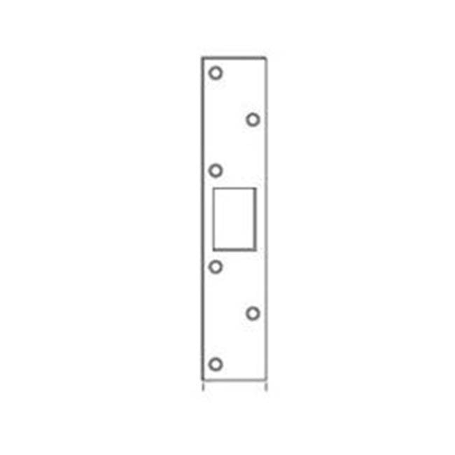 Ultra Hardware 72001 Deadbolt Strike Plate Satin Nickel 6 in.