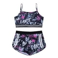 thumbnail image 4 of Alvivi Girls Tankini Activewear Outfit Sleeveless Crop Top Bottoms Workout Fitness Clothing 4-14, 4 of 7