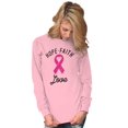 thumbnail image 4 of Hope Faith love Breast Cancer Ribbon Women Plus Size Long Sleeve Tee Brisco Brands 4X, 4 of 6