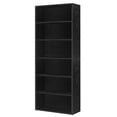 thumbnail image 1 of VASAGLE Bookshelf, 23.6 Inches Wide, 6-Tier Open Bookcase with Adjustable Storage Shelves, Floor Standing Unit, Ebony Black, 1 of 7