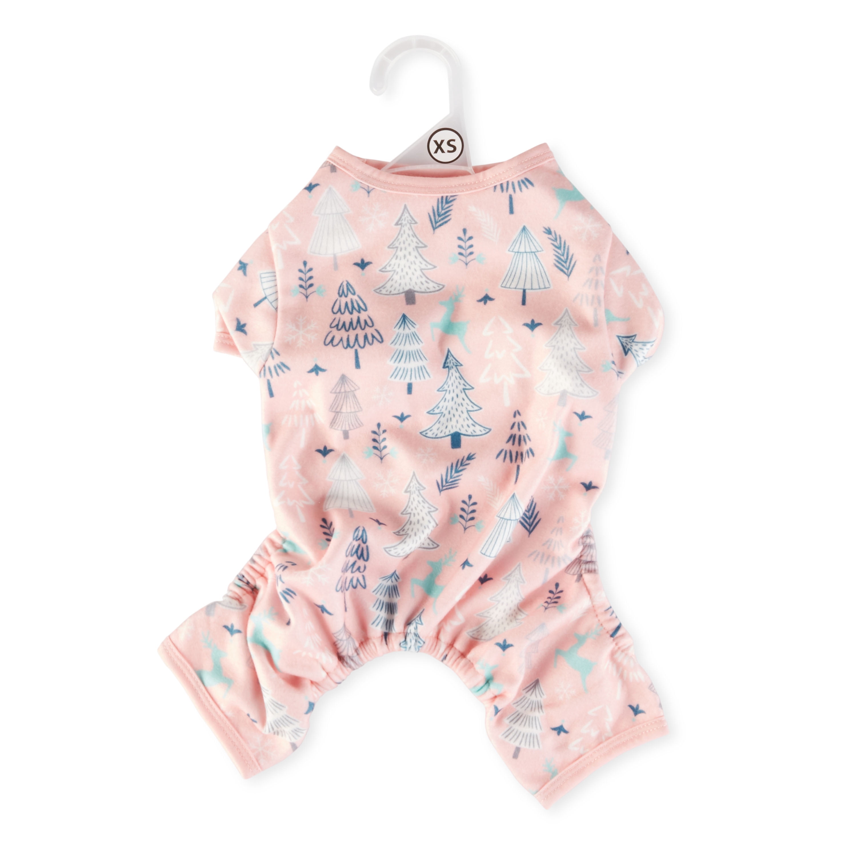 Vibrant Life, Dog and Cat Clothes, Novelty Print Pet Pajama, Pink, XS