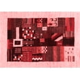 thumbnail image 1 of Ahgly Company Indoor Rectangle Abstract Red Contemporary Area Rugs, 2' x 3', 1 of 4