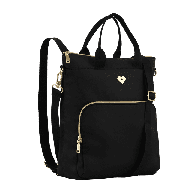 Bolsa Mochila de Mujer Convertible 3 en 1 LuckyLy, Modelo Amaya negro UNITALLA