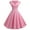 Pink, variant on Women Summer Short Sleeve Hepburn Vintage Pin Up Elegant Dress
