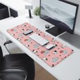 thumbnail image 2 of Long Mouse Pads for Desk,Pink Cow Milk Strawberry Pattern Desk Mats on Top Of Desks, Desk Mouse Pad Extra Large with 3mm Non-Slip Base and Stitched Edge for Gaming,Office,Work,Home 31.5"x11.8", 2 of 6