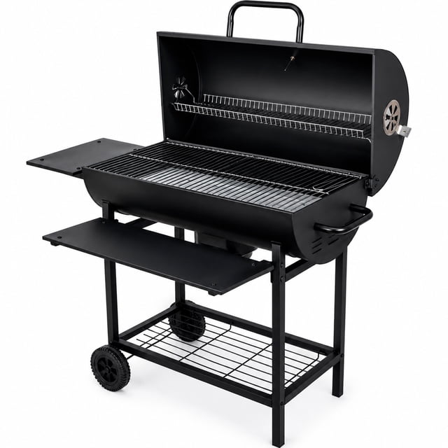 Asador de Carbon Ahumador Jardimex Parrilla 70cm Mesa Frontal Cenicero