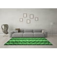 thumbnail image 3 of Ahgly Company Indoor Round Abstract Emerald Green Contemporary Area Rugs, 5' Round, 3 of 4