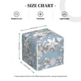 thumbnail image 4 of Saiise Lily Flower Pattern Square Leather Tissue Box Cover for Home Office Car Table, PVC Waterproof Durable Stylish Design, 4 of 7