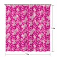 thumbnail image 5 of Pink Breast Cancer Shower Curtain 72"x72" ,Bathroom Decorative Shower Curtains Set with 12 Hooks,Modern Waterproof Washable Shower Curtain, 5 of 6