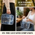 thumbnail image 4 of ZUXONGSY Wolf Moon Lightning Print Bible Cover Case for Women Large Bible Bag Large Scripture Bag with Handle Christian Tote Bag for Essentials, 4 of 7
