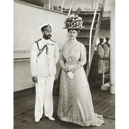 King George V And Queen Mary In 1911 On Board The Medina For Their ...