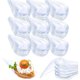 thumbnail image 1 of Mini Platos para Aperitivos, Cucharas de Plástico, Platos de Postres y Aperitivos, Tazas Pequeñas Reutilizables para Degustación de Postres (Transparente), 1 of 4