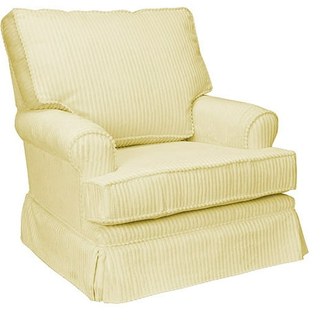Newco International - Chenille Square-Back Glider, Yellow