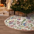 thumbnail image 5 of Bingfone Christmas Tree Skirt Mat Christmas Decoration Interior 30" -Paisley Flowers, 5 of 6