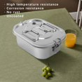 thumbnail image 3 of Stainless Steel Lunch Box Metal Bento Box Snack Food Container Outdoor Storage Box Lunch Box for Kid, 3 of 5