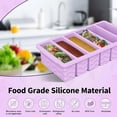 thumbnail image 2 of 2-Pack Silicone Freezer Trays with Lid, 2 Large 2-Cup(500Ml) & 6 Small 1/2-Cup(1, 2 of 9