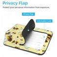 thumbnail image 3 of Square 2Pack PU Leather Cute Cartoon Bee Cruise Luggage Tag with Privacy Cover and Stainless Steel Ring - Suitable for Travel Handbags Backpacks Luggage Tags, 3 of 6