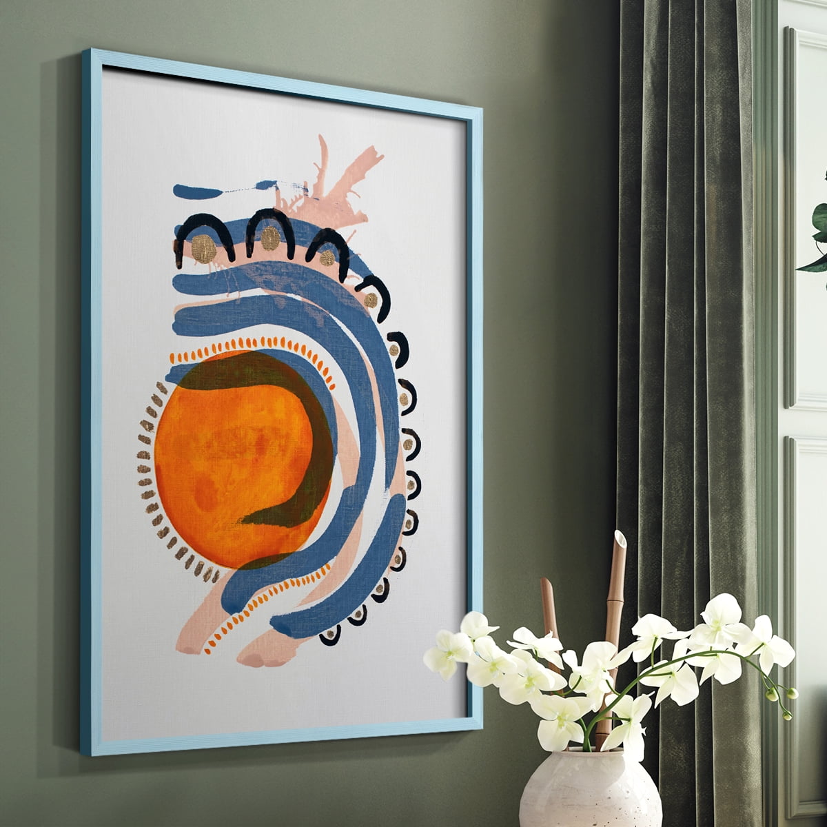Weekend Car Rides Framed Print in Blue Solid Wood 8 x 10 Framed Print