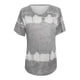 thumbnail image 4 of Tops Para Mujer Elegante Casual Tallas Grandes Blusas Camisas Estampado de Moda Camiseta de Manga Corta Cuello Redondo Odeerbi ODB154832, 4 of 5