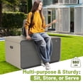 thumbnail image 5 of 260 Gallon Extra-Large Plastic Deck Box – Durable Patio Storage Solution with Lock, Wheels & Waterproof Lid. Perfect for Storing Outdoor Cushions, Garden Tools, and Pool Supplies, 5 of 9