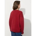 thumbnail image 2 of Jersey de cuello redondo para mujer, Jersey elegante de manga larga, holgado, grueso y cálido, informal, otoño 2024, 2 of 5