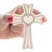 90pc Ready to Decorate Cross Ornaments Kit - for Crafting and Christmas - Factory Direct Craft