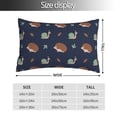 thumbnail image 2 of Fotbe Hedgehog And Snail Funda de Almohada Decorativa Estilo Occidental, Lujo en Algodón, Fundas para Almohadas King, Cojín Estampado para Decoración del Hogar-14"x20", 2 of 6