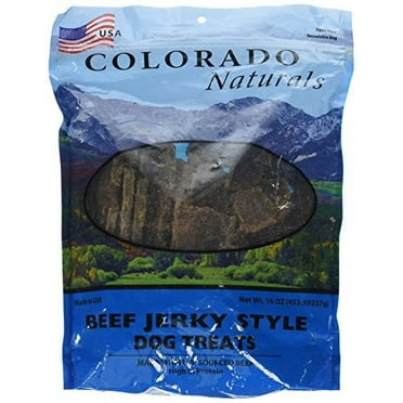 Beef Jerky Dog Treats. Made in USA with 100% U.S.D.A. Beef. 1Lb by Colorado Naturals