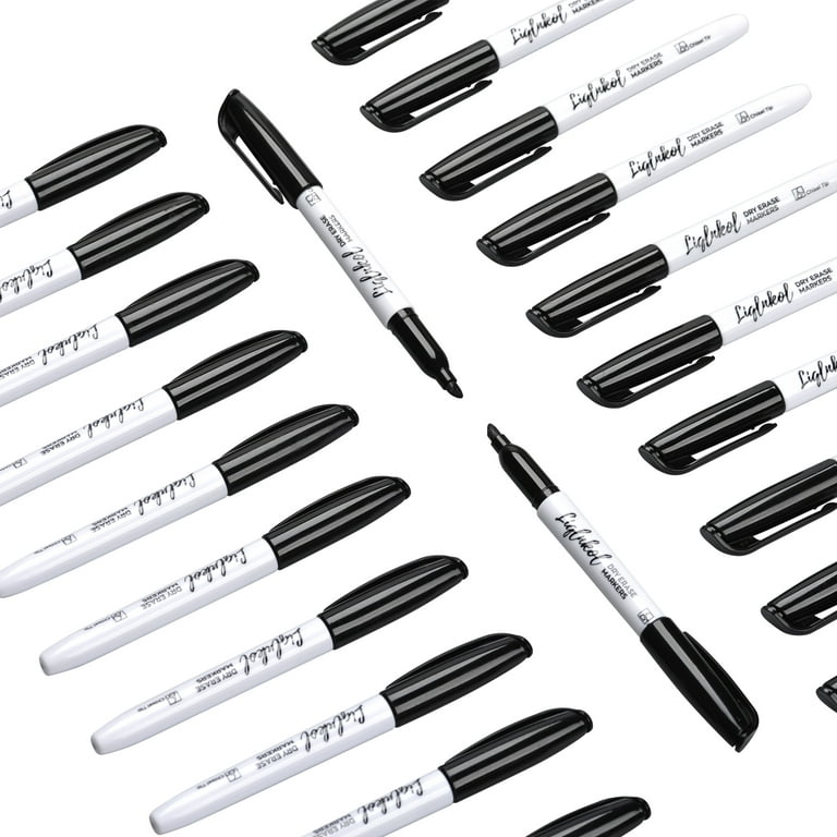  Dabo&Shobo Low Odor Dry Erase Markers, Fine Tip, Bulk Pack of  80, Black Whiteboard Markers, Suitable for School, Office, or Home : Office  Products