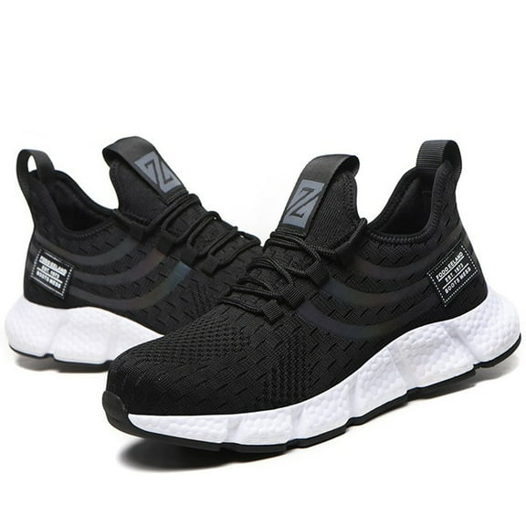 Tanleewa Men's Breathable Working Safety Shoes Steel Toe Sneakers Shoe Size Men12/Women13