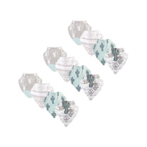 Yoga Sprout Baby Boy and Girl Bandana Bib with Teether, 12 Pack, Free Hugs