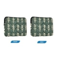thumbnail image 7 of FORMRS 15"-15.6" Laptop Sleeve Protective Case Soft Carrying Quilted Computer Bag Cover, Dark Green Leaves, 7 of 7