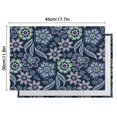 thumbnail image 5 of Pioneer Flower Floral Print Pattern Summer Placemats Table Placemats Set Of 6-Linen Kitchen Washable Placemats Table Mats 12x18 Inch Non-Slip Heat Resistant, 5 of 5