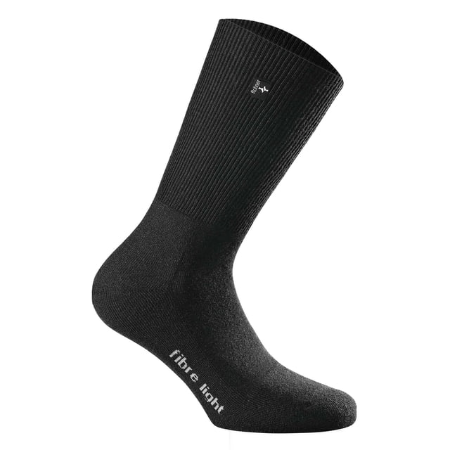 Rohner Advanced Socks Calcetines de trekking unisex - fibra ligera supeR, Trekking Light Negro 39-41