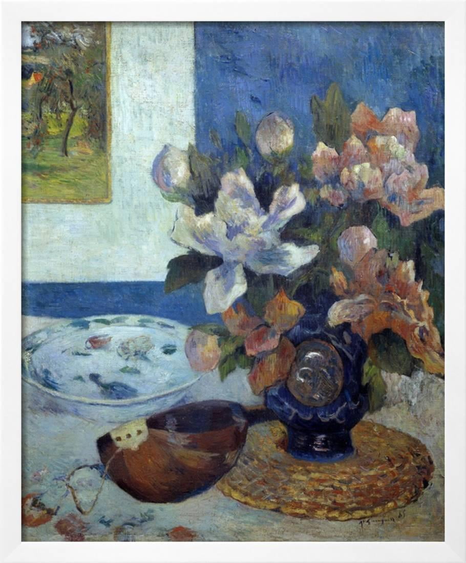Mandolin Music Instrument /& Fruits Still Life Wall Art Decor Framed Picture