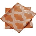 thumbnail image 2 of Home Soft Things Jacquard Throw Pillow Cover and Valance Set - Safi - Burnt Orange - 56" x 19" / 20" x 20", 2 of 3