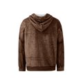 thumbnail image 6 of Men's Muscle Graphic Print Hoodie, Casual Long Sleeve Pullover Sweatshirt, Humorous Design Streetwear for Christmas, Gym, Party, and Casual Fun Outings,Brown,XL, 6 of 6