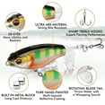 thumbnail image 3 of TRUSCEND Top Water Whopper Plopper Lures with BKK Hooks, Fishing Lures for Freshwater or Saltwater, Floating Lures for Bass Catfish Pike, Surface Wobble PoPobait Bass Baits Fishing Gifts for Men, 3 of 8