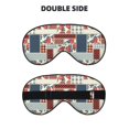 thumbnail image 2 of Naloa Patchwork In Country Style Print Sleep Mask for Sleeper, Light Blocking Sleeping Eye Mask for Women Men, Eye Shade with Adjustable Strap for Travel, Nap,Meditation, 2 of 7