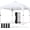White, variant on 10x10 Pop Up Canopy Tent with Vent, Easy Set Up Tent, Instant Sun Shelter Canopy with Wheeled Bag, 4 Sandbags, 12 Stakes & 4 Ropes, for Parties, Beach, Outdoor, Black