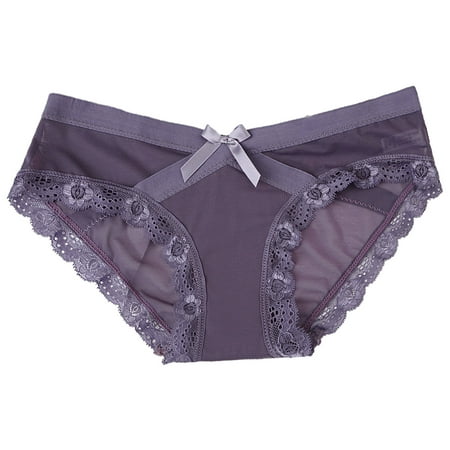 

KaLI_store High Waisted Underwear For Women Womens Seamless Underwear Pure Invisible Breathable Brief Ladies Stretch Hipster Panties