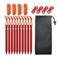 thumbnail image 3 of koolsoo 10pcs 7001 Aluminum Tent Stakes - Ultralight Tri-cone Tent Pegs Red, 3 of 9