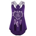 thumbnail image 2 of Gomelly Women Vest Scoop Neck Tank Top Fashion T Shirts Ladies Sexy Beach Pullover Sleeveless Tee Purple XL, 2 of 9