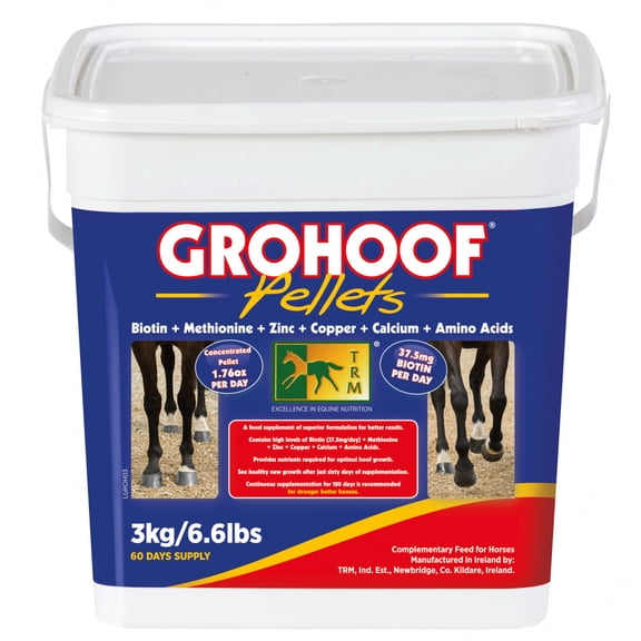TRM Grohoof Horse Feed Supplement for Healthy Hooves | Concentrated Pellets