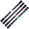 thumbnail image 1 of Paquete de 4 bolígrafos giratorios para ejercicio, dedos flexibles, bolígrafo giratorio Samurai negro de goma profesional, 1 of 5