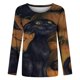 thumbnail image 4 of Camisas Para Mujer Camisetas de Gran Tamaño Manga Larga Clásico Cosplay Novedad Impreso Tops Cómoda Blusa de Cuello Redondo Odeerbi ODB133594, 4 of 5