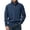 Navy, variant on Migroa Mens Solid Color Half Zip Sweatshirt, Men's Solid Color Half Zip Sweatshirt, Stand Collar Long Sleeve Hoodless Top, Casual Sport Shirt Stand Collar Hoodless Top Sport Casual Wear, Sports,