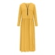 thumbnail image 4 of Lolmot - Vestido largo informal de manga larga para mujer, color puro, para otoño, fiesta diaria, playa, cuello redondo, para verano, vacaciones, regalo en liquidación, 4 of 5