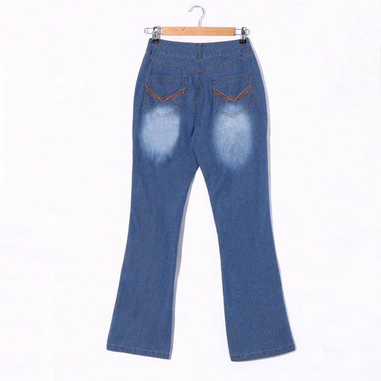 Felirenzacia Women's Flare Jeans, Bootcut Stretchy Slimming
