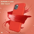 thumbnail image 4 of Entronix Funda de Silicona para iPhone 11 Pro, Suave Al Tacto, Antiarañazos y Antigolpes, Color Rojo, 4 of 6